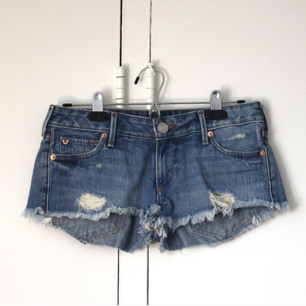 True Religion Joey Cut-Off Shorts